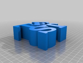 meine angepasste word-Skulptur Skulpturen kundengebundene 3d print model - Mito3D