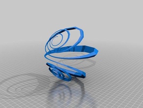 loxodrome experiments math spiral stereographic 3d print model - Mito3D