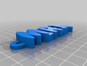 mireia capital letters organization customized 3d print model - Mito3D