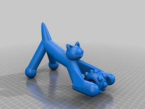 gatto rullo di massaggio strumento cinese accessori cat il 3d print model - Mito3D