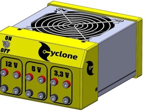 cyclone pcb factory atx power supply case 3d printer accessories 3d print model - Mito3D