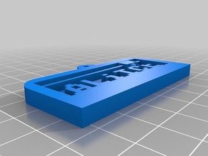 text Platte alice Zeichen logos angepasst 3d print model - Mito3D