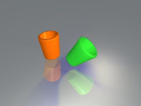 Tasse klein Küche und Esszimmer gewinkelt cup 3d print model - Mito3D
