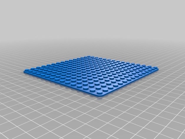 my customized lego-compatible brick 15x15plate construction toys 3D print model - Mito3D