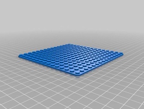 mon personnalisés lego-compatible brique 15x15plate jouets de construction personnalisé 3d print model - Mito3D