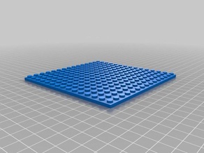 mon personnalisés brique lego 15x15plate jouets de construction personnalisé 3d print model - Mito3D