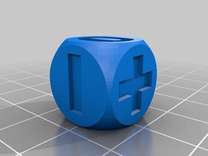 fate-Würfel Spiel Würfel 3d print model - Mito3D