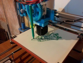plotter-adapter 3d-Drucker 2d-Kunst - adapter Schublade Zeichnung Maschine plotter einzelne Linie der 3d print model - Mito3D