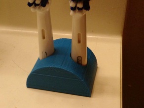 oral b cepillo de dientes titular cuarto baño oral-b el organizador sanitarias fregadero almacenamiento 3d print model - Mito3D