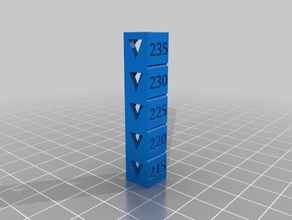 temp kalibrasyon kule pla sabit 3d baskı testleri özelleştirilmiş 3d print model - Mito3D