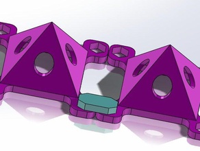 konfigurierbare Farbe steht v2 Kunst-tools Kunst konfigurierbar ist - Anschluss das trocknen rack Malerei malen stand Pyramide Dreieck 3d print model - Mito3D