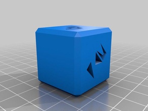 my customized dice text 3d print model - Mito3D