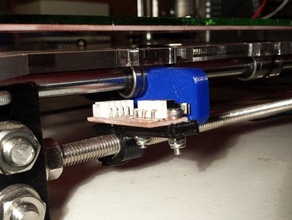 eixo y da parada de extremidade do - prusa i3 folger tecnologia rev b kit Impressora 3d peças fim final-stop nal curso folgertech tecnologias parar eixo-y y-nal 3d print model - Mito3D