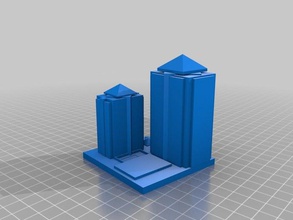 hyatt banco de albuquerque los edificios estructuras nuevo méxico 3d print model - Mito3D