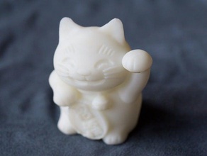 maneki-neko -gato de la suerte- a los animales 3d print model - Mito3D