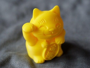 maneki-neko -dinero gato- a los animales 3d print model - Mito3D