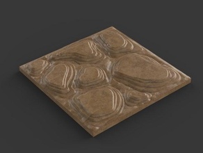 caverns dungeon tiles - floor section games dungeons dragons roleplaying role playing 3d print model - Mito3D