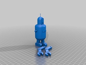robot oyuncaklar ve oyunlar mafsallı heykelcik hamuru sci-fi oyuncak vintage 3d print model - Mito3D