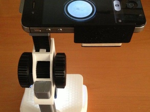 bedruckbare smartphone-Mikroskop-adapter lernen Biologie engineering vollständig bedruckbar Mikroskop iphone lab Labor Optik Wissenschaft tools 3d print model - Mito3D
