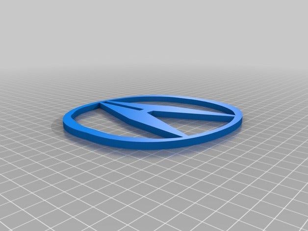 acura Schlüsselanhänger kundengebundene 3D print model - Mito3D