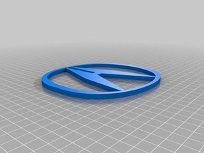 acura Schlüsselanhänger kundengebundene 3d print model - Mito3D