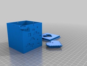 minecraft redstone caja de luz llavero juguetes y accesorios juego 3d print model - Mito3D