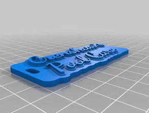 cursive organization customized 3d print model - Mito3D