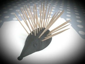 hedgehog toothpick holder kitchen & dining food 3d print model - Mito3D