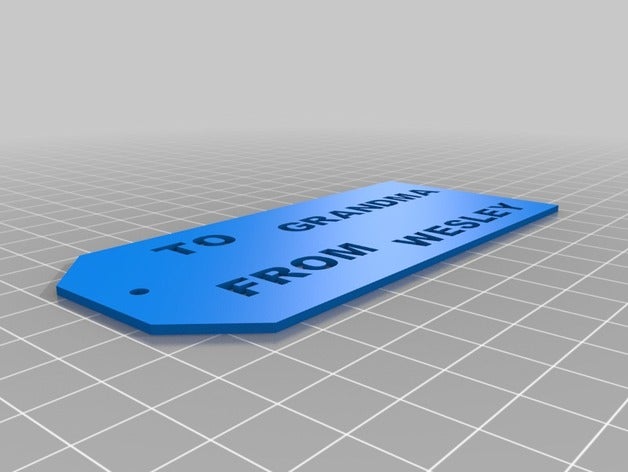 gift tag 3d printing 3D print model - Mito3D