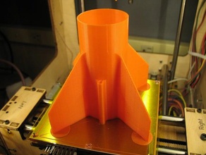 mouse eared rocket fincan other ears openscad space month 3d print model - Mito3D