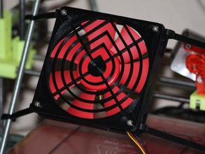 xilence de 120 mm ala roja rejilla del ventilador la electrónica personalizado 3d print model - Mito3D
