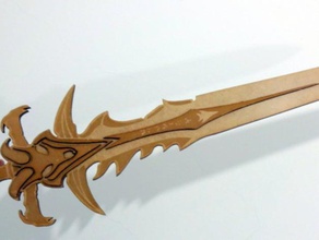 mundo de warcraft lamento espada jogos 3d print model - Mito3D
