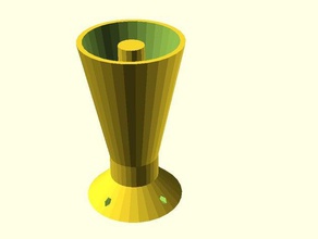 pythagoras cup greedy containers openscad pythagorean 3d print model - Mito3D