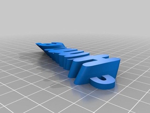 meu personalizados iamburny de texto do hummer organização personalizado 3d print model - Mito3D