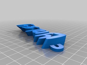 meu personalizados iamburny do texto -lyndsey organização personalizado 3d print model - Mito3D