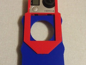 gopro mount lg g3 holder camera hero 3 4 3d print model - Mito3D