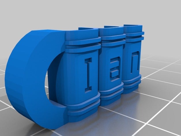 ian de porte-clés personnalisé 3D print model - Mito3D