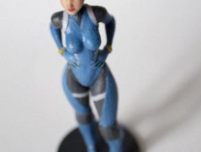 o capitão pessoas terno do corpo personagem feminino sci-fi gratuito scifi espaçador jogo de vídeo videogame a mulher 3d print model - Mito3D