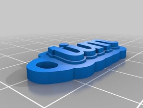 il mio personalizzato multiline tag portachiavi organizzazione su misura 3d print model - Mito3D