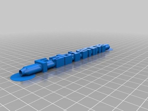 fabienne bic palabra lápiz de la oficina personalizado 3d print model - Mito3D