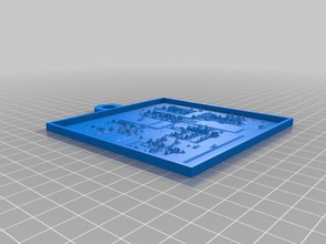 my customized lithopane ncma map 2d art 3d print model - Mito3D