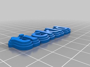 stela işaretler ve logolar özelleştirilmiş 3d print model - Mito3D