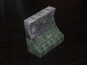 openforge sewer wall toy & game accessories dnd tiles dungeon miniatures pathfinder rpg tabletop terrain 3d print model - Mito3D
