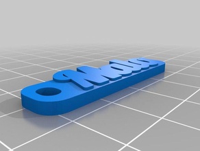 malo llavero de la base organización personalizado 3d print model - Mito3D