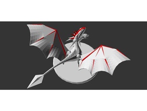 prozedurale dragon - alle openscad random Tiere customizer parametric prozedural randomizer 3d print model - Mito3D