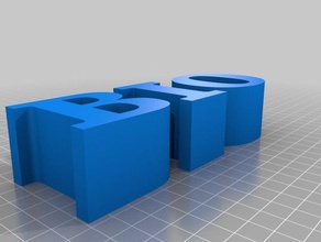 bioletter customized 3d print model - Mito3D
