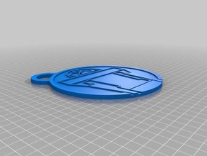 tomorrowland pin made put keychain 3d printing 3d print model - Mito3D