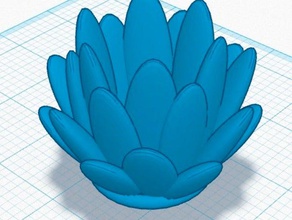fiore lampada arredamento 3d print model - Mito3D