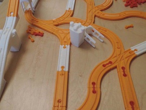 brio mini guida giochi e giocattoli openscad traccia con il treno 3d print model - Mito3D
