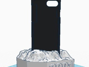 iphone 6 monólito caso de carregamento doca 2001, uma odisseia no espaço gadgets 2001 o dock telefone stand 3d print model - Mito3D